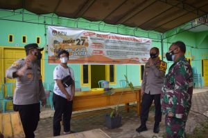 Kapolda Jambi bersama Danrem 042/Gapu Cek TPS Pelaksana PSU Pilgub