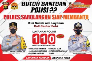 Butuh Bantuan Polisi, Polres Sarolangun Siap Membantu Dilayanan 110
