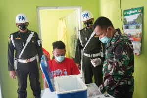 Hari Libur Kodim Bute, Tetap Laksanakan Vaksinasi di DKT Bungo