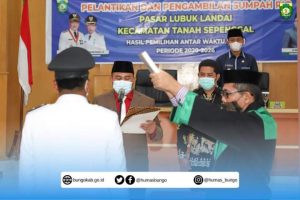 Bupati Bungo Lantik Handi Fauzan Sebagai PAW Rio Pasar Lubuk Landai