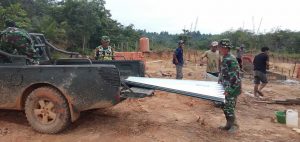 Satgas TMMD 112, Kebut Pembangunan Rumah Guru Honor