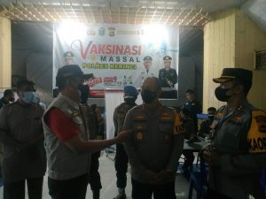 Wawako Antos Sambut Kunjungan Kapolda Jambi Peninjauan Vaksinasi Massal
