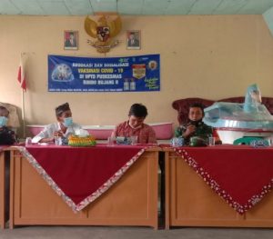 Babinsa Syafrizal Hadiri Rapat Vaksin untuk Ibu Hamil