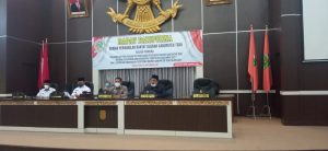 DPRD Tebo Rapat Paripurna Penyampaian Nota Pengantar Perubahan APBD 2021