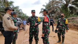 Tim Wasev Mabes TNI, Tinjua Pembukaan Jalan TMMD ke-112 Kodim 0416/Bute