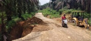 Pasca Longsor, Jalan Sungai Kapas – Bukit Beringin Segera Dibangun Box Culver