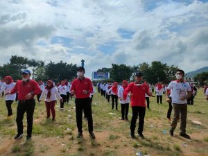 Ketua DPRD Kota Sungai Penuh Ikut Menghadiri Penutupan Sosialisasi TOT Senam Rentak Kudo