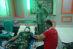 Sambut Hari Juang TNI AD, Kodim 0416/Bute Gelar Donor Darah