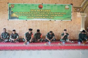 Kodim 0416 Bute, Gelar Doa Bersama dalam Rangka Hari Juang TNI AD