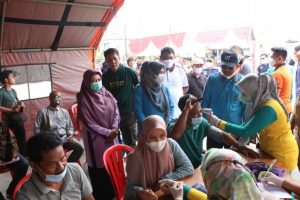 Hari Juang TNI AD, Pemkab Tanjabbar dan Kodim Gelar Vaksinasi Massal