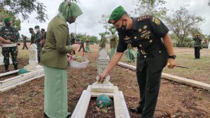 Hari Juang Kartika, Dandim Bute Pimpin Ziarah ke TMP Satria Negara