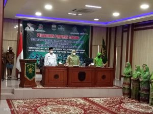 Bupati Masnah Busro Hadiri Pelantikan PC Muslimat NU Masa Khidmad 2021-2026