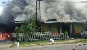 Kebakaran Terjadi di Bungo, Dua Unit Sepeda Motor dan Isi Rumah Ludes