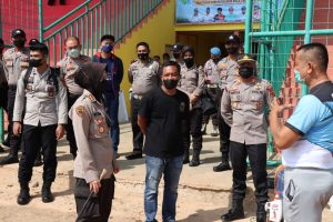 Kapolres Tebo Mengecek Stadion SMB, Terkait Keamanan Turnamen Soeratin Cup