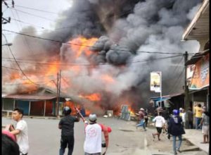 Sejumlah Kios dan Rumah di Tanjabbar Ludes Terbakar