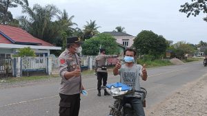 Gelar Operasi Yustisi, Polsek Muaro Sebo Ulu Perketat Prokes