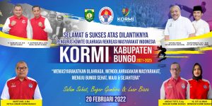 Minggu, Pengurus KORMI Bungo Dilantik