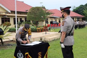 Kapolres Muaro Jambi Pimpin Sertijab 4 PJU dan 5 Kapolsek