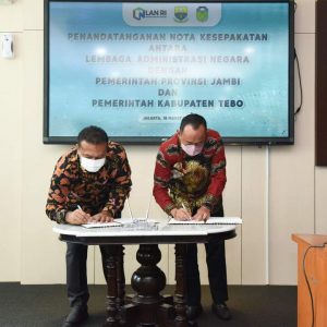 Bupati Sukandar Teken Nota Kesepakatan dengan LAN RI