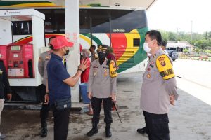 Kapolres Tebo Pantau Sejumlah SPBU Antisipasi Kelangkaan BBM