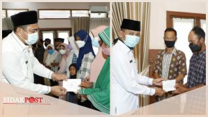 Bupati dan Wabup Bungo Serahkan Zakat Konsumtif BAZNAS Kepada Mustahiq