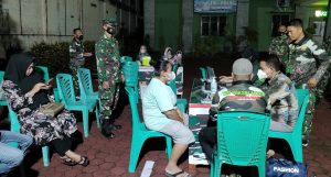 Warga Bungo Ikuti Vaksinasi Mudik Lebaran di Makodim Bute
