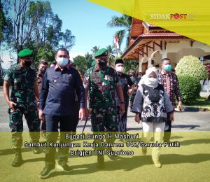 Bupati Bungo dan Forkompinda Sambut Kunjungan Danrem 042/Garuda Putih