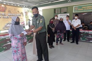 Kodim 0416 Bute Salurkan BLT Migor Bagi KPM