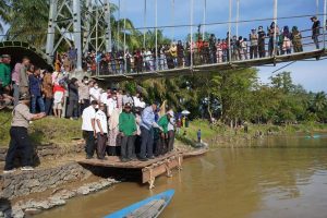 Bupati Tebo Buka Lubuk Larangan, di Desa Olak Kemang Muara Tabir