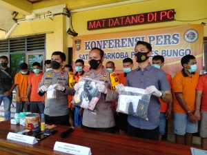 Peredaran Sabu di Bungo Semakin Parah, Sepekan 12 Tersangka Diringkus Polisi