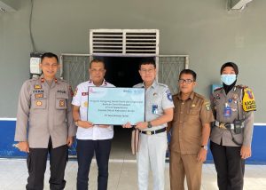 Jasa Raharja Hadirkan 27 Unit Speed Bump di Jalan RM Taher Muara Bungo