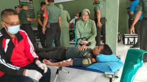 Gelar Donor Darah, Ini Pesan Dandim Letkol Inf Arianto