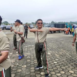 Mens Sana In Corpore Sano, Babinsa Syafrizal Aktif Senam Untuk Kebugaran