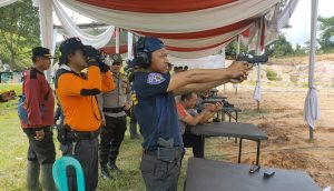 HUT Bhayangkara Ke 76, Polres Batanghari Gelar Lomba Menembak