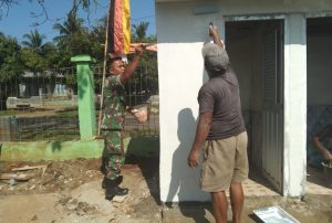 Program Serbuan Teritorial Bangun Fasilitas WC Umum di Dusun