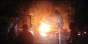 Ditinggal Pergi, Rumah Warga di Rimbo Ulu Hangus Terbakar