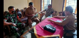 Babinsa Poniman Ikuti Rakor Pemdes Rantau Kembang Bahas HUT RI Ke 77
