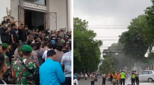 Demo Protes Harga BBM, Mahasiswa UIN Jambi Datangi Kantor DPRD