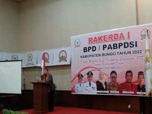 Buka Rakerda I PABDSI, Mashuri Ajak Anggota BPD Atasi Stunting