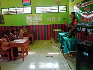 Babinsa Lamongan ke Sekolah, Sampaikan Materi Soal Wasbang