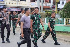 Kompak Dandim dan Kapolres Olahraga Keliling Kota Muara Bungo