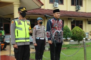Polres Bungo Menggelar Apel Pasukan OPS Lilin 2022