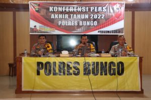 Rilis Akhir Tahun 2022 Tren Kasus Menurun, Upaya Pencegahan Menjadi Prioritas Kapolres Bungo