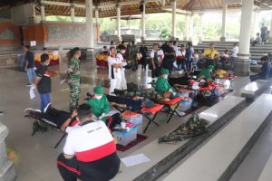Hari Jadi Forkom BPD, Kodim Klungkung Sumbang Darah