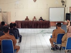 Kades dan Sekdes di Kecamatan Sekernan Ikut Rakor Percepatan Penyusunan APBDes 2023
