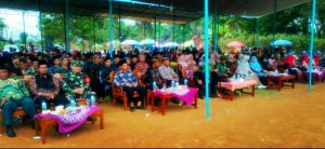 Sertu Ishak Hadiri Syukuran, Pelantikan Pj Kades Pemekaran Jaya mulya