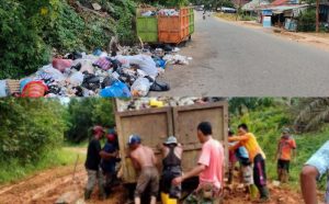 Musim Hujan Jalan Menuju TPA Berlumpur, Sampah di Kota Muara Bungo Menumpuk