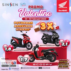 Rayakan Hari Valentine bersama Sinsen dengan Promo Berlimpah