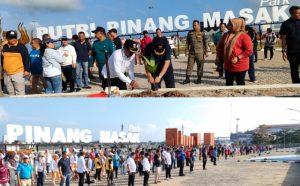 Al Haris Tanam Ratusan Pinang dan Senam Bersama Pegawai Pemprov
