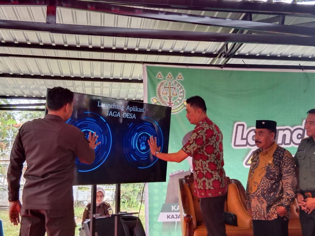 Pj Bupati Muaro Jambi Bersama Kepala Kejari Launching Aplikasi Jaga Desa
